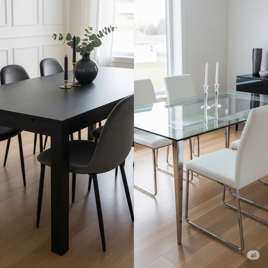 Glass vs MDF Kitchen Dining Table – Which One’s Right for Your Space?