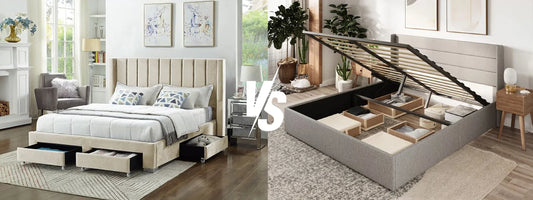 Hydraulic vs. Drawer Storage Bedframes: Which Platform Bed is Right for You?