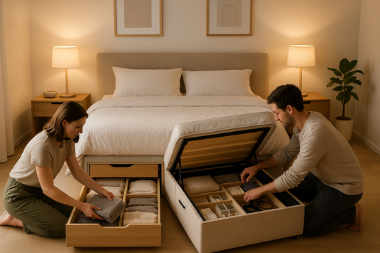 Moving In Together? The Platform Hydraulic Lift Up Storage Bedframe That Ends Clutter Arguments