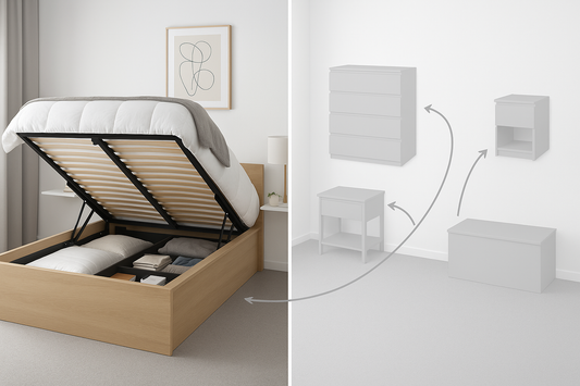 Save Space Smartly: How a Lift Up Storage Bedframe Replaces 3 Furniture Pieces