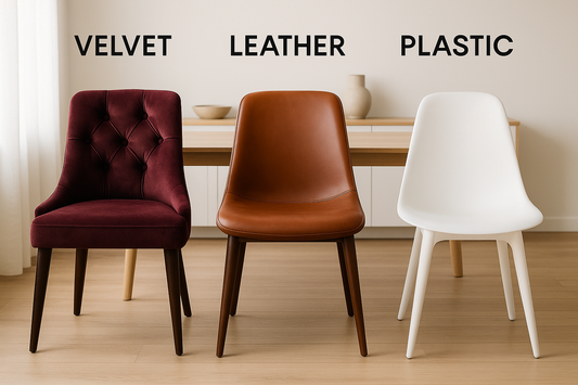 Velvet vs. Leather vs. Plastic: Which Dining Chair Material Works Best for Everyday Use?