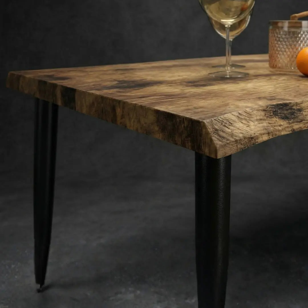 The Velets Lia Dining Table MDF Top With Tapered Legs