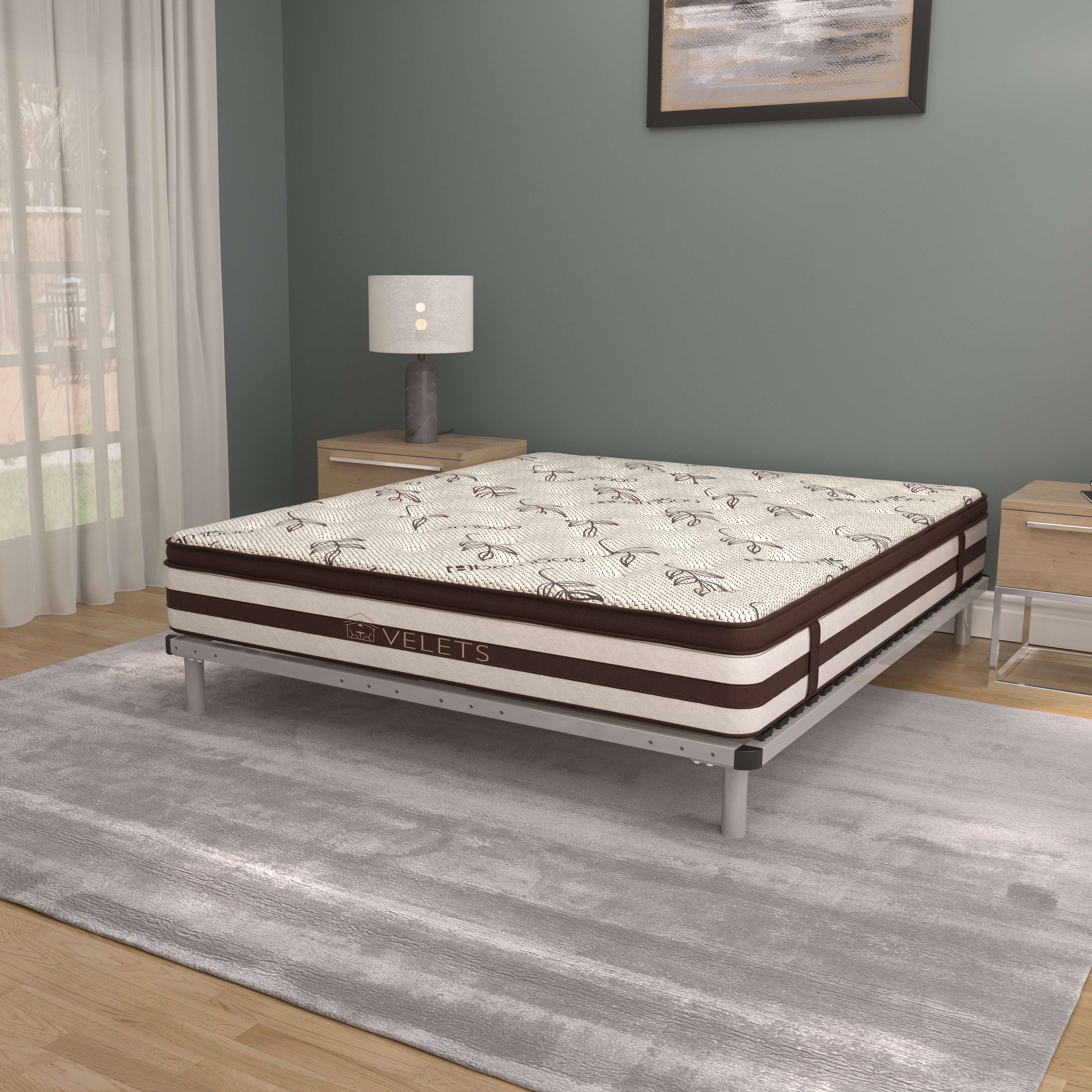 32cm Pocket Euro Top Spring Mattress with Foam Encased