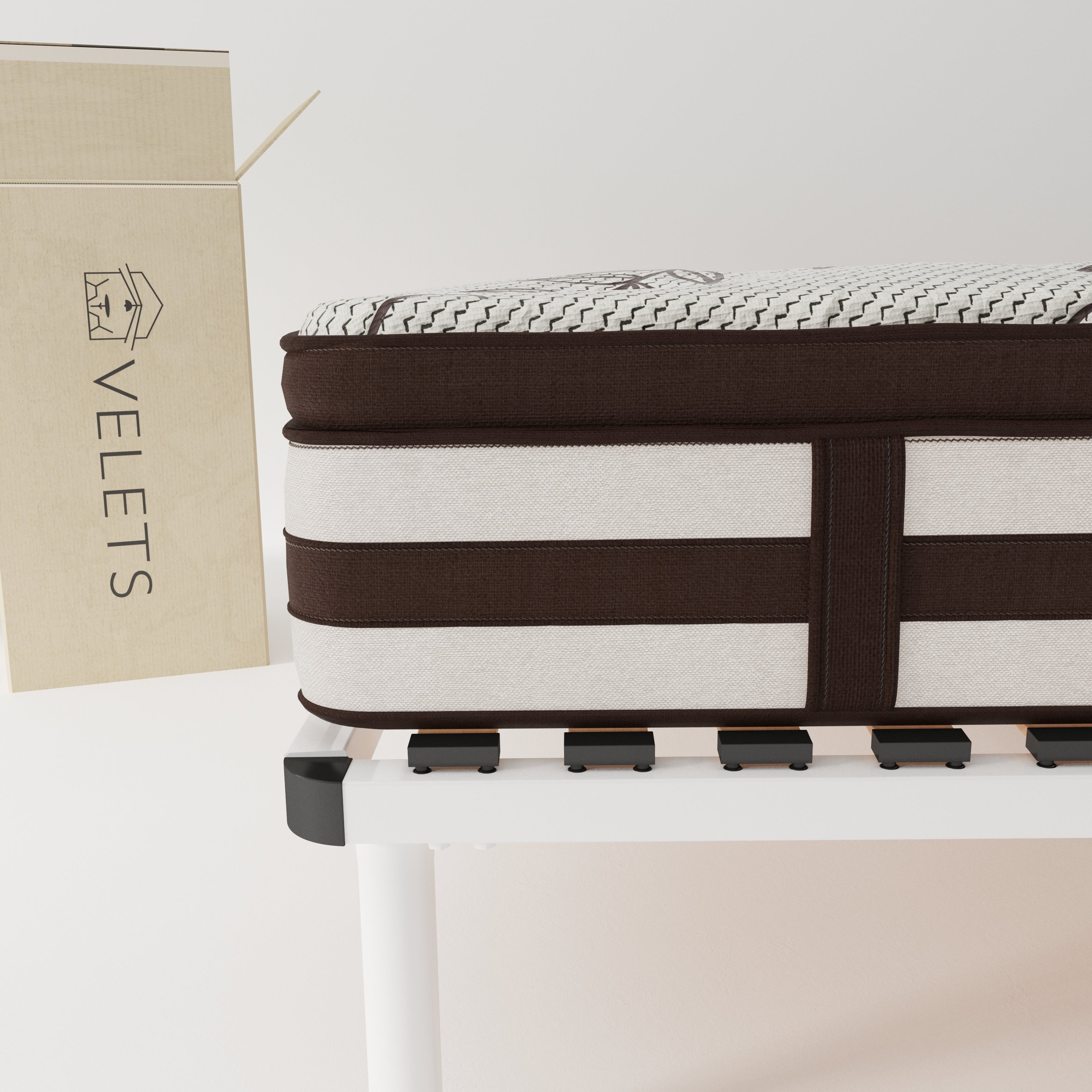 32cm Pocket Euro Top Spring Mattress with Foam Encased