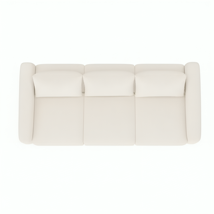 Rina Boucle White Designer Sofa