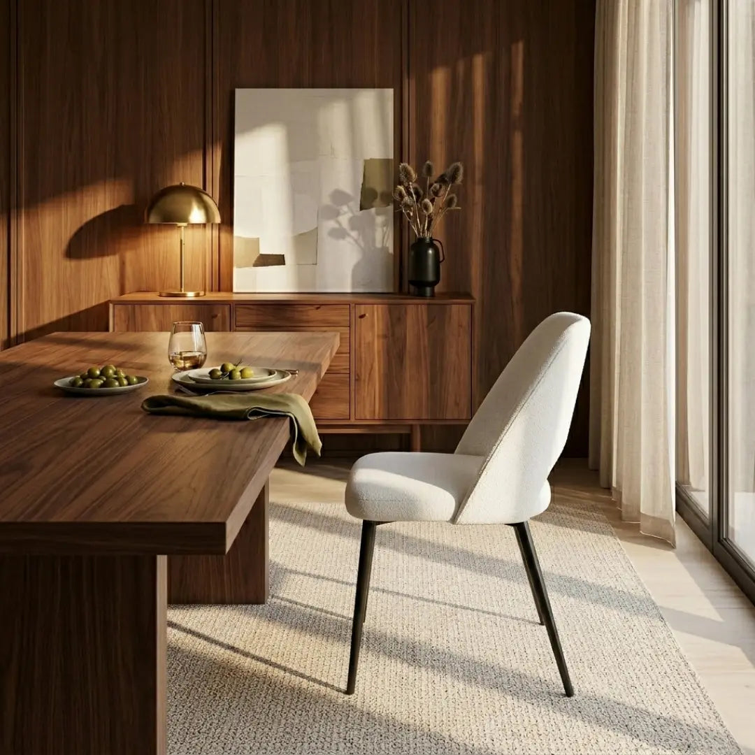 Aria Set of 4 Black Leather Dining Chairs Upholstery with Black Legs