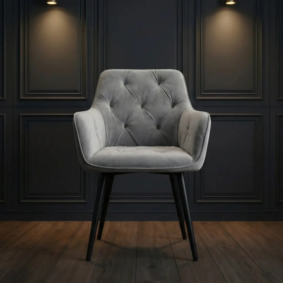 Emily Tufted Velvet Dining Chair