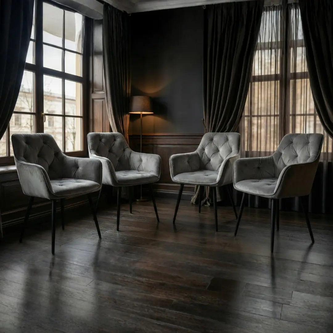 Emily Tufted Velvet Dining Chair