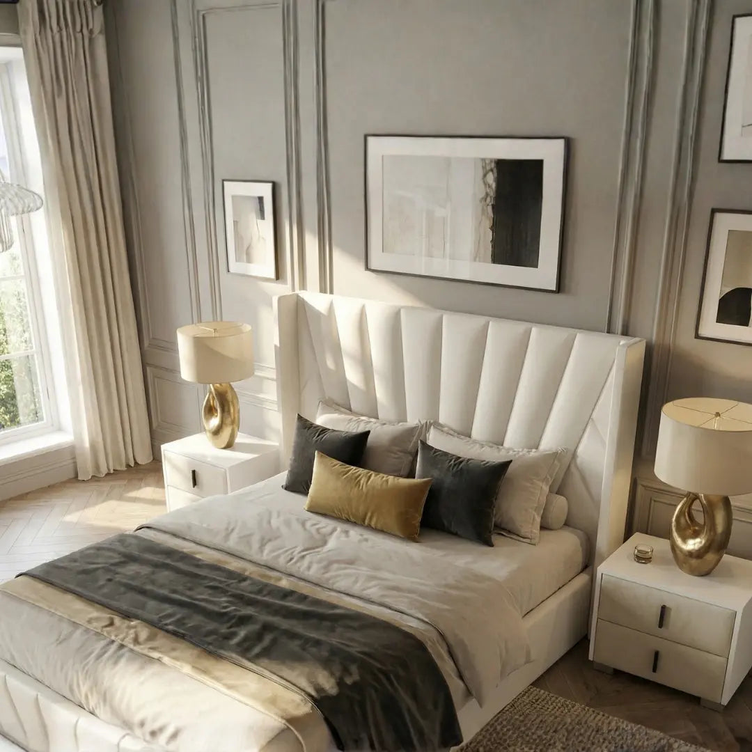 Eva Lift-Up Storage Bed – Ivory