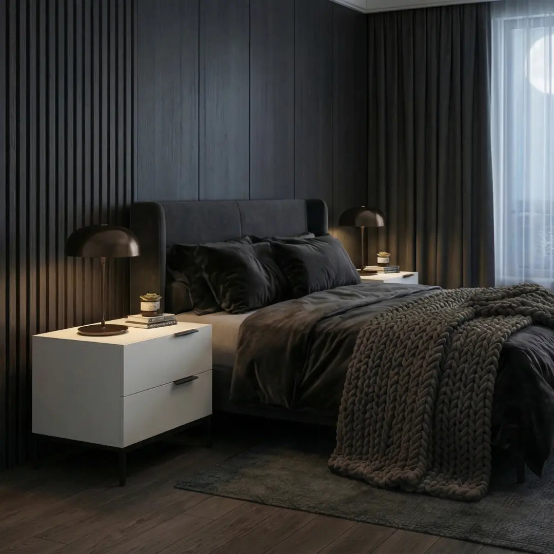 Hazel Nightstand | White Side Table