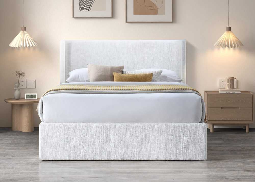 Jasper Lift-Up Storage Bed – White