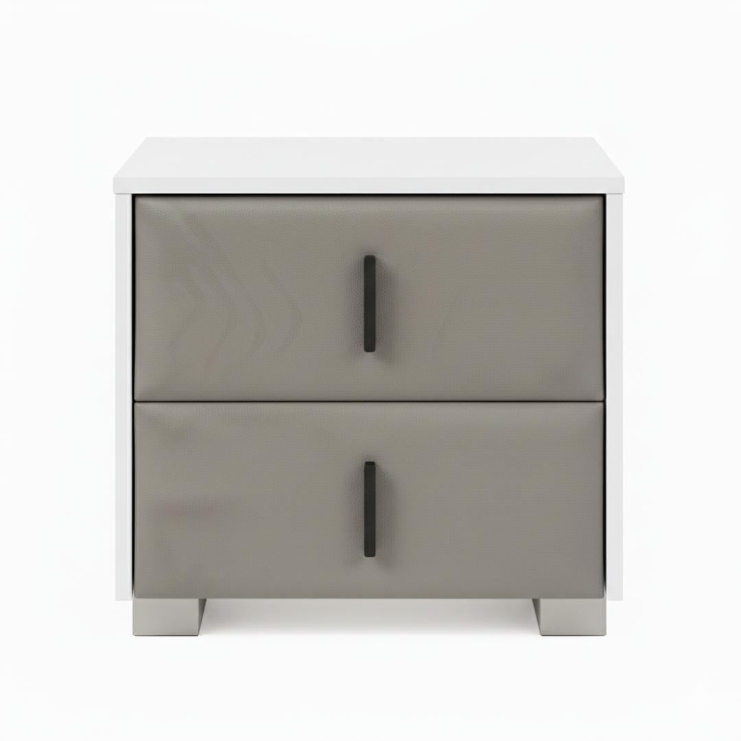 Liana Light Gray Night Stand