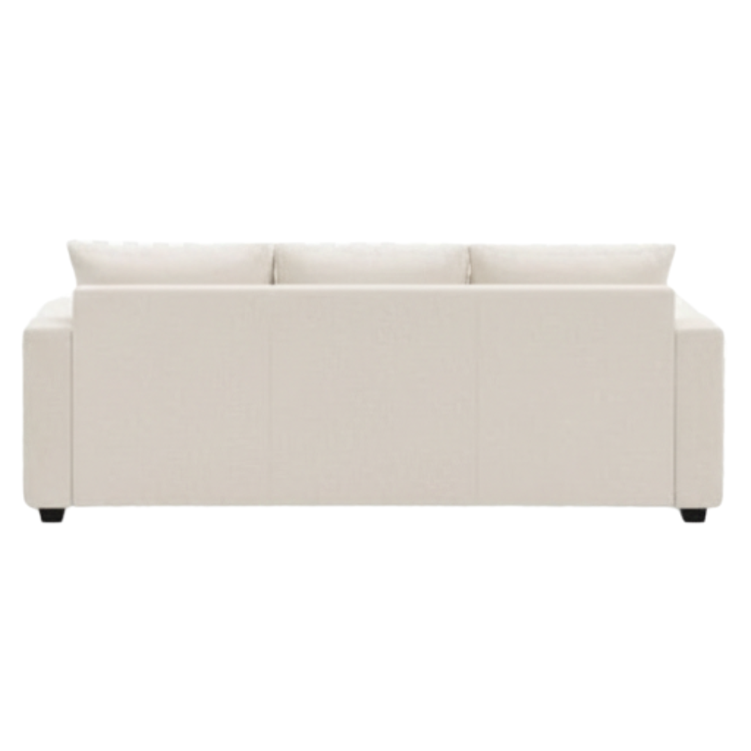 Lumi White Bouclé Sofa | Modern Textured Minimalist Couch