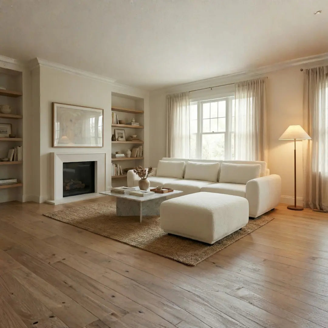 Rina Boucle White Designer Sofa