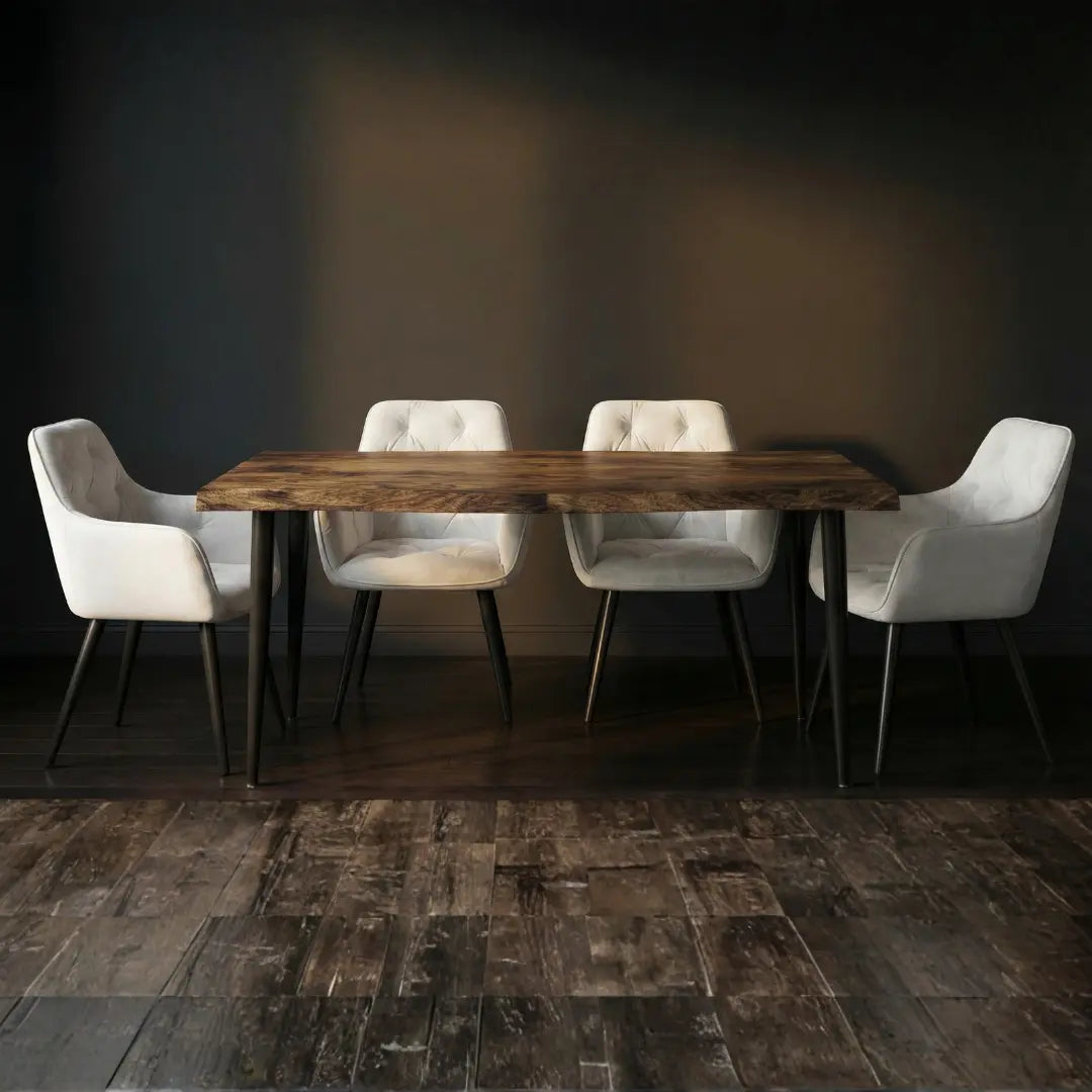 The Velets Lia Coffee Table MDF Top With Tapered Legs