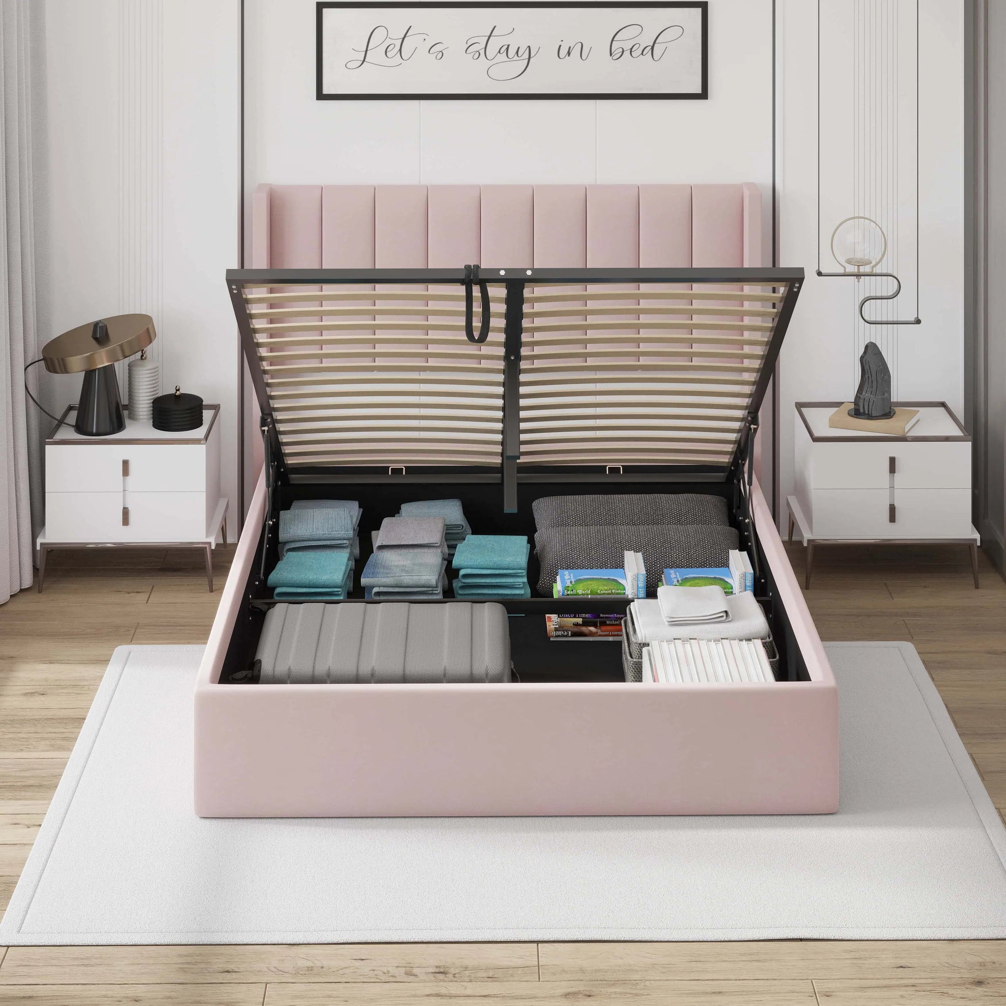 Velets_Oliver_Mid_Century_Upholstered_Platform_Storage_Bed_Frame_with_Hydraulic_Gas_Lift_Solid_Wood_Slats_King