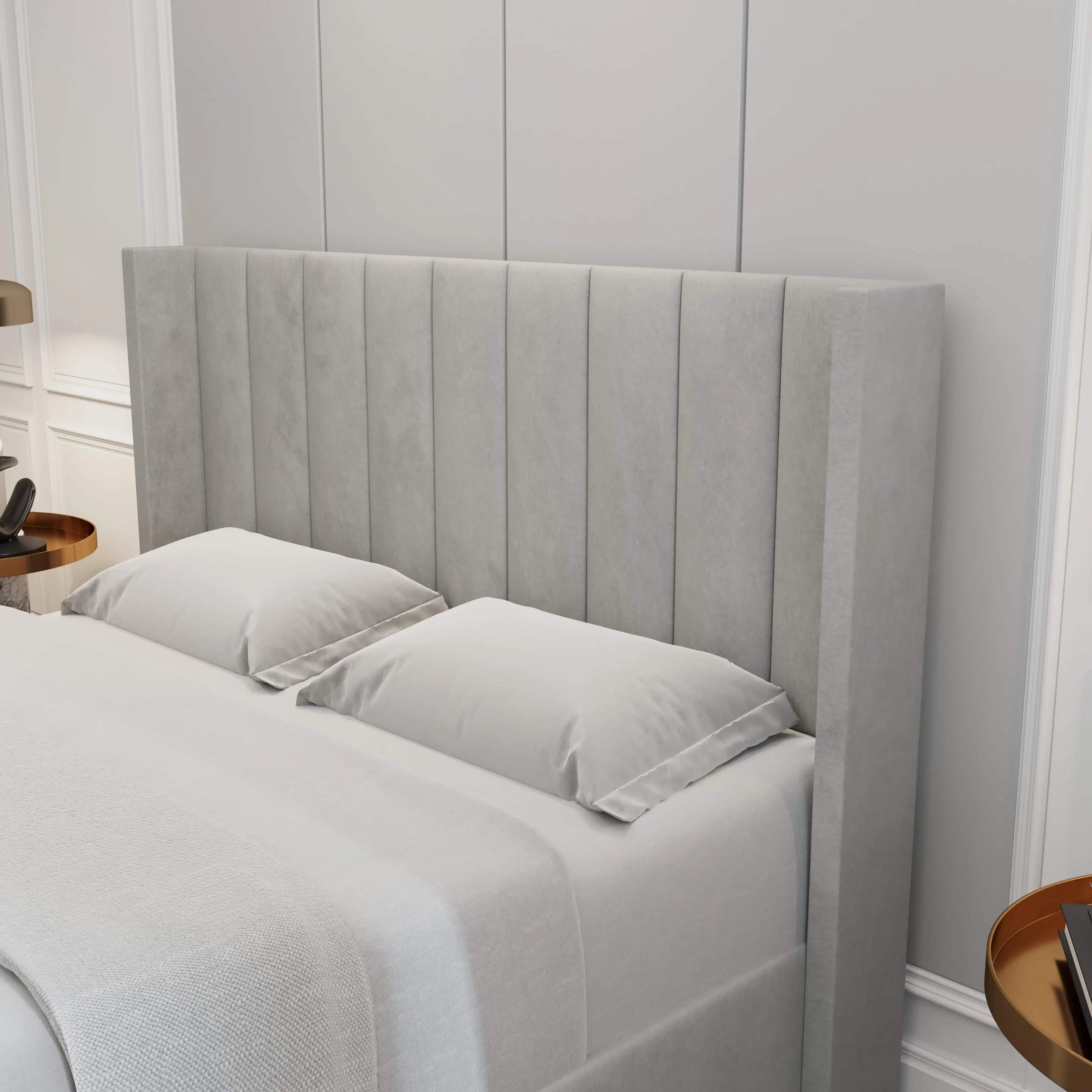 Oliver Lift-Up Storage Bed – Light Gray