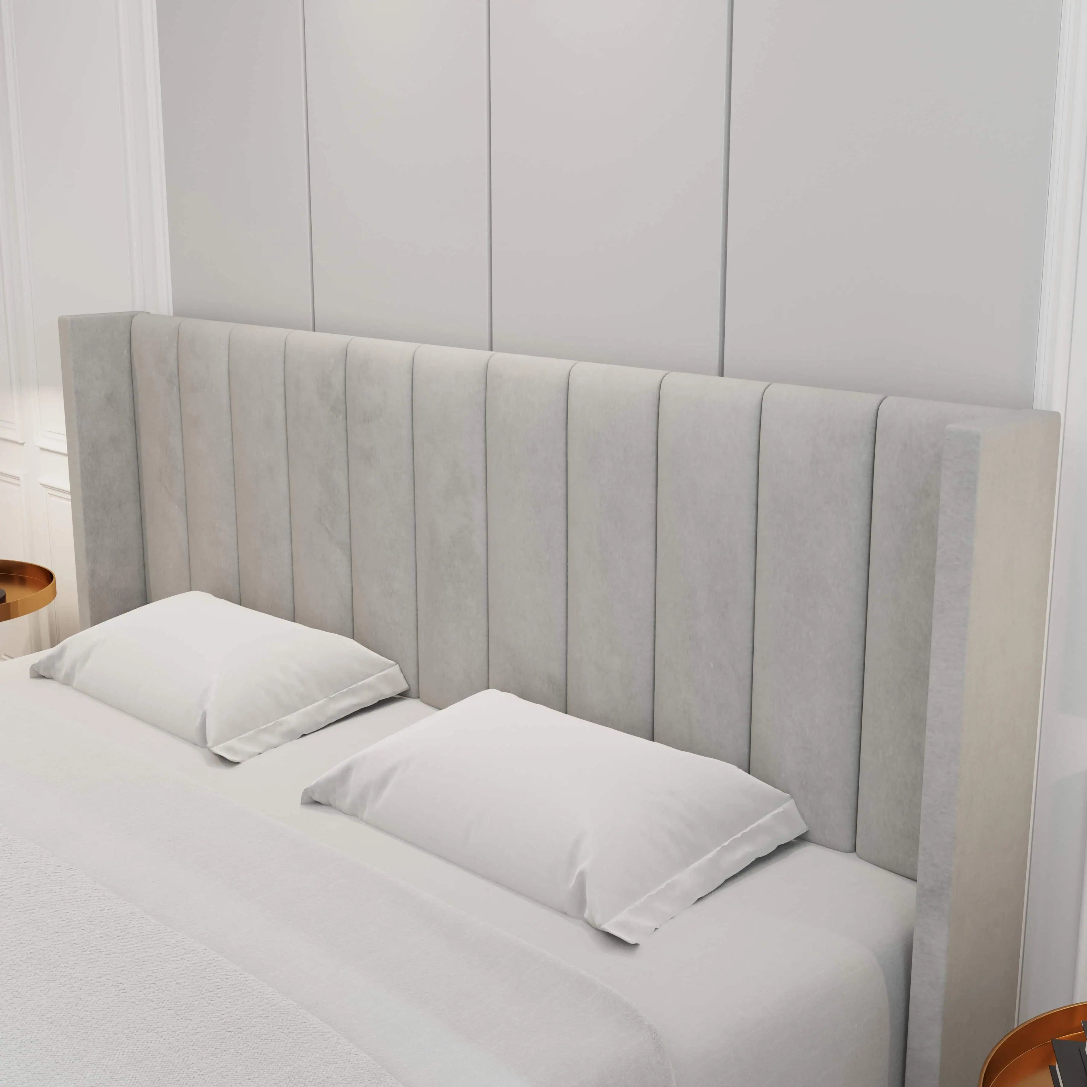 Oliver Lift-Up Storage Bed – Light Gray