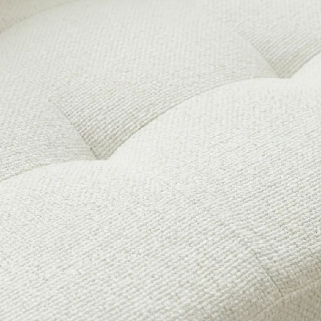 Zane Boucle White Sofa Bed with Hidden Storage